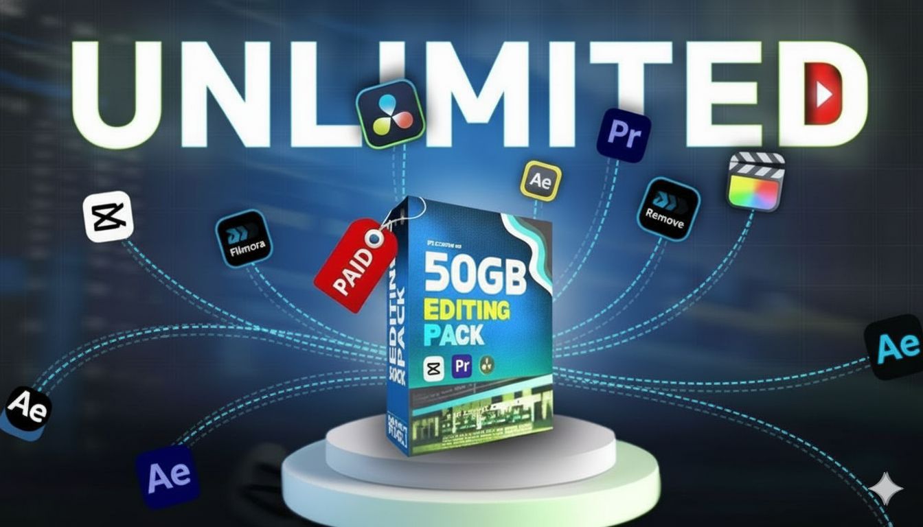 Ultimate 50GB Mega Editing Pack – All-in-One Bundle